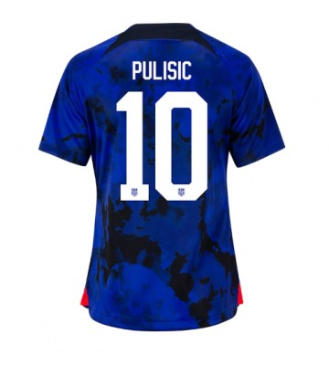Lacne Ženy Futbalové dres Spojené štáty Christian Pulisic #10 MS 2022 Krátky Rukáv - Preč